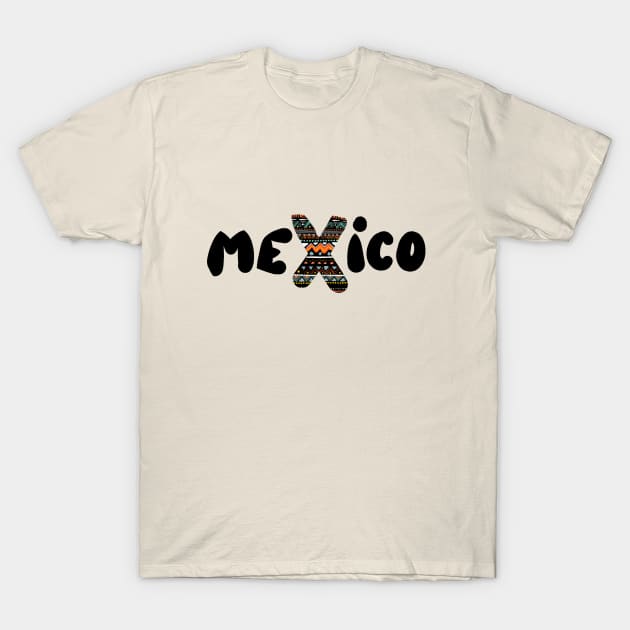 Mexico Design Aztec Print Style T-Shirt by covostudio